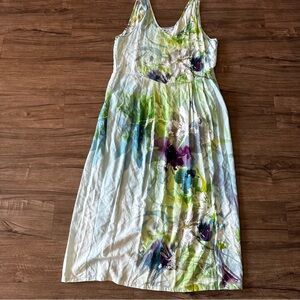 Jams world vintage Floral Sleeveless Maxi Dress Size L Magical print